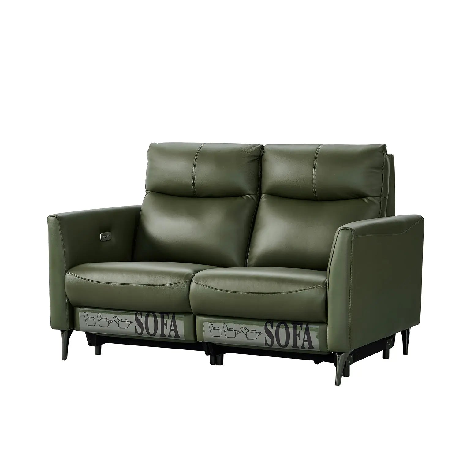 European Style Furniture Living Room Sofa Leather Functional Recliner Couch Marsiling
