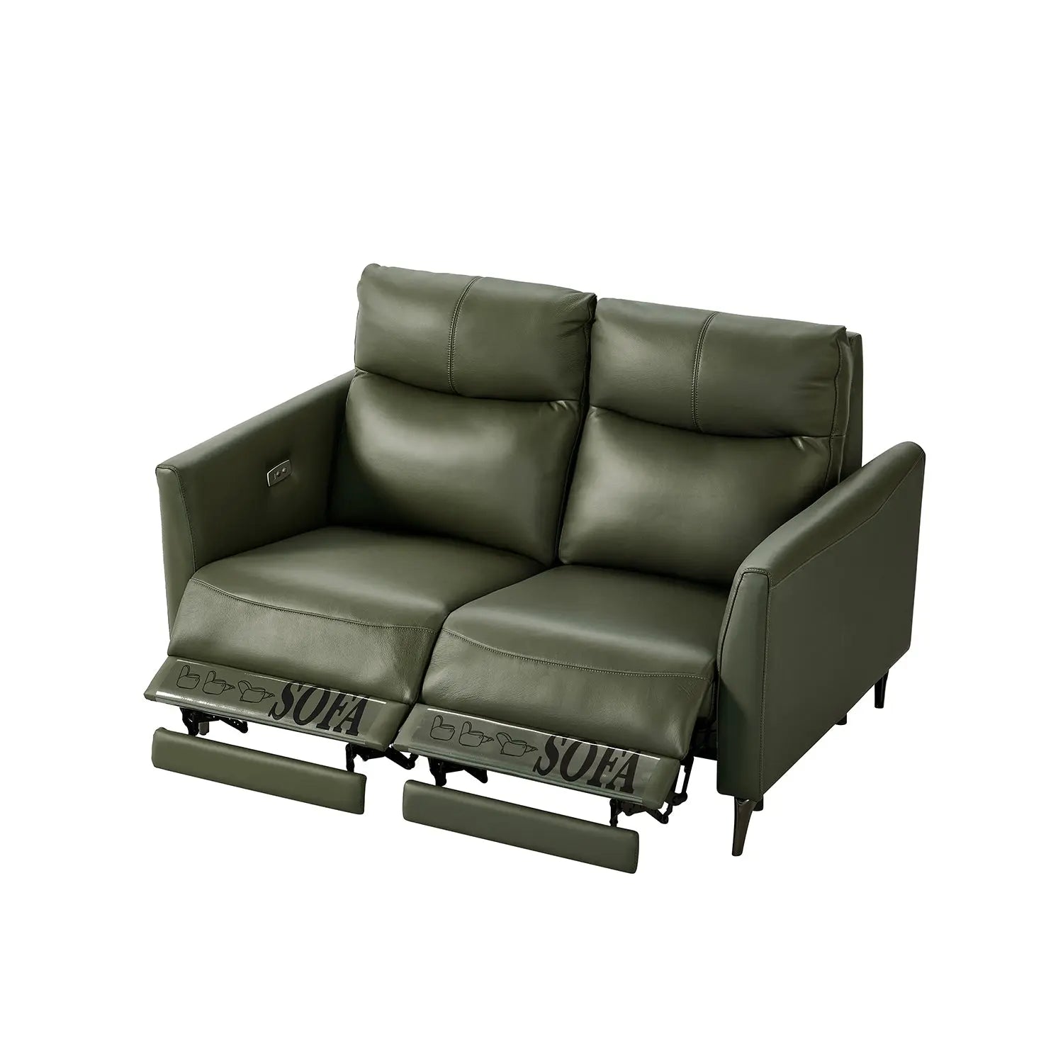 European Style Furniture Living Room Sofa Leather Functional Recliner Couch Marsiling