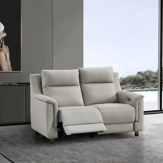 Home Furniture Set Living Room Electric 2-Seater Recliner Sofa with Genuine Leather Marsiling