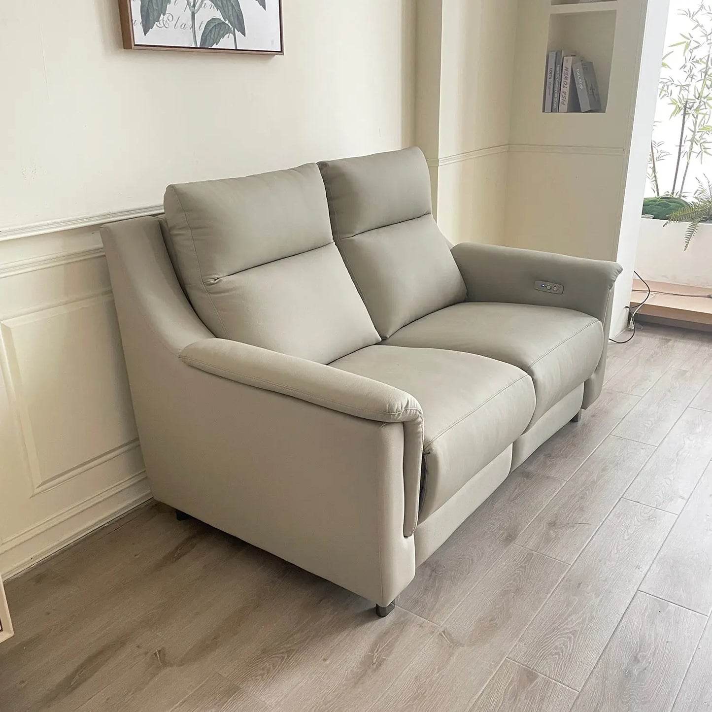 Home Furniture Set Living Room Electric 2-Seater Recliner Sofa with Genuine Leather Marsiling