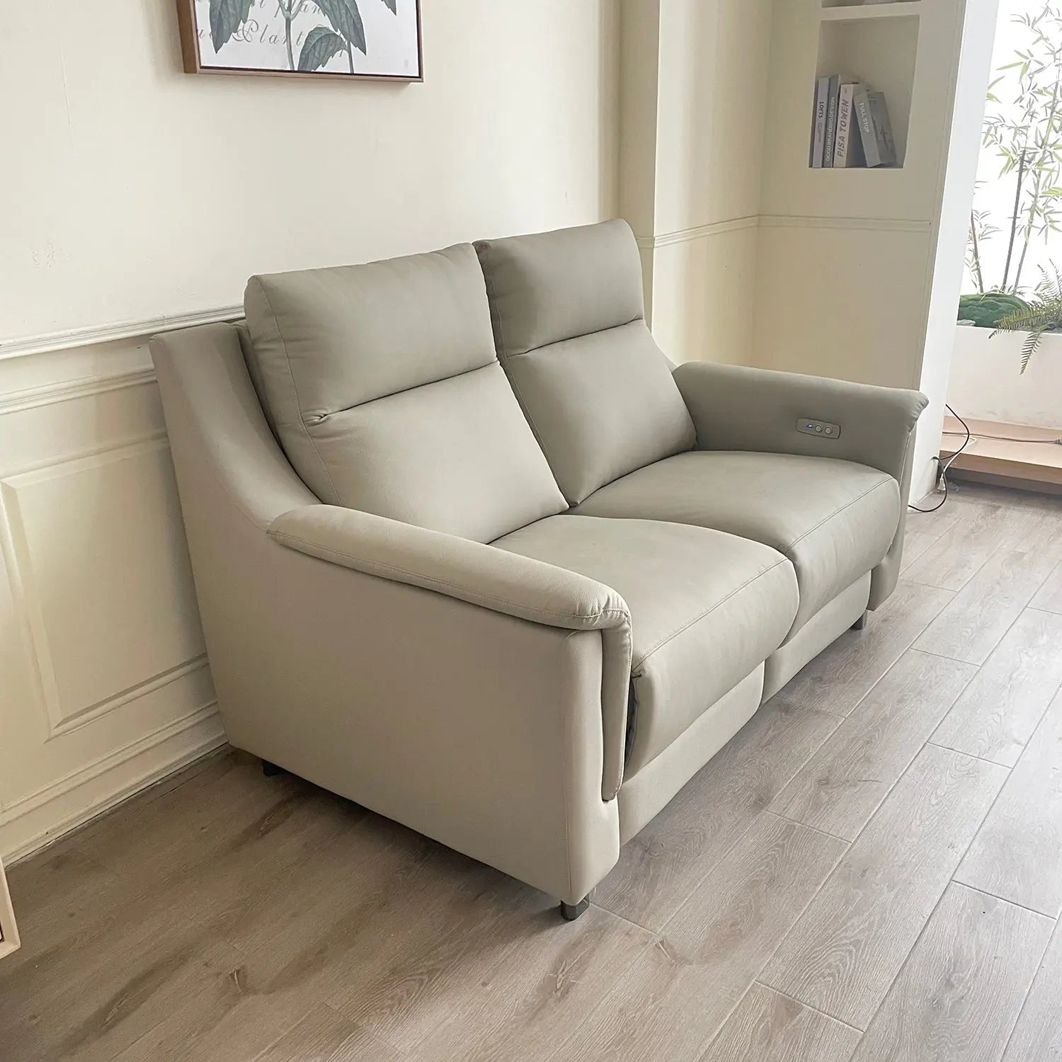 Home Furniture Set Living Room Electric 2-Seater Recliner Sofa with Genuine Leather Marsiling