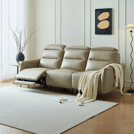Modern Smart Furniture Sofa Set Electric Adjustable Function Leather Sectional Modular Recliner Couch Sofa Marsiling Furniture