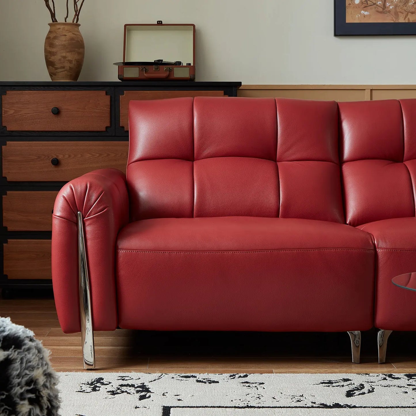 Luxury Leather Electric Control Recliner Sofa Hand Made Factory Price Functional Sectional Sofa Marsiling