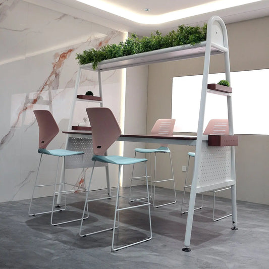 Modern Commercial Coffee Dining Tables Meeting Rectangular Wooden Bar Table Marsiling