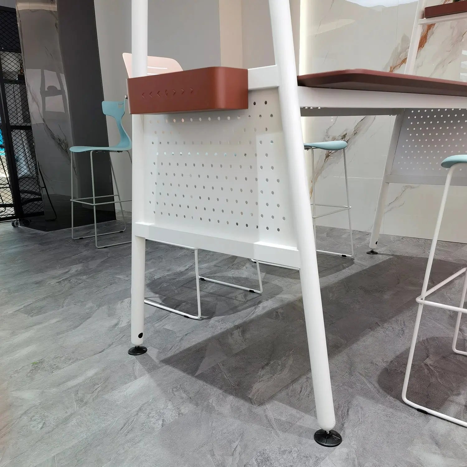 Modern Commercial Coffee Dining Tables Meeting Rectangular Wooden Bar Table Marsiling