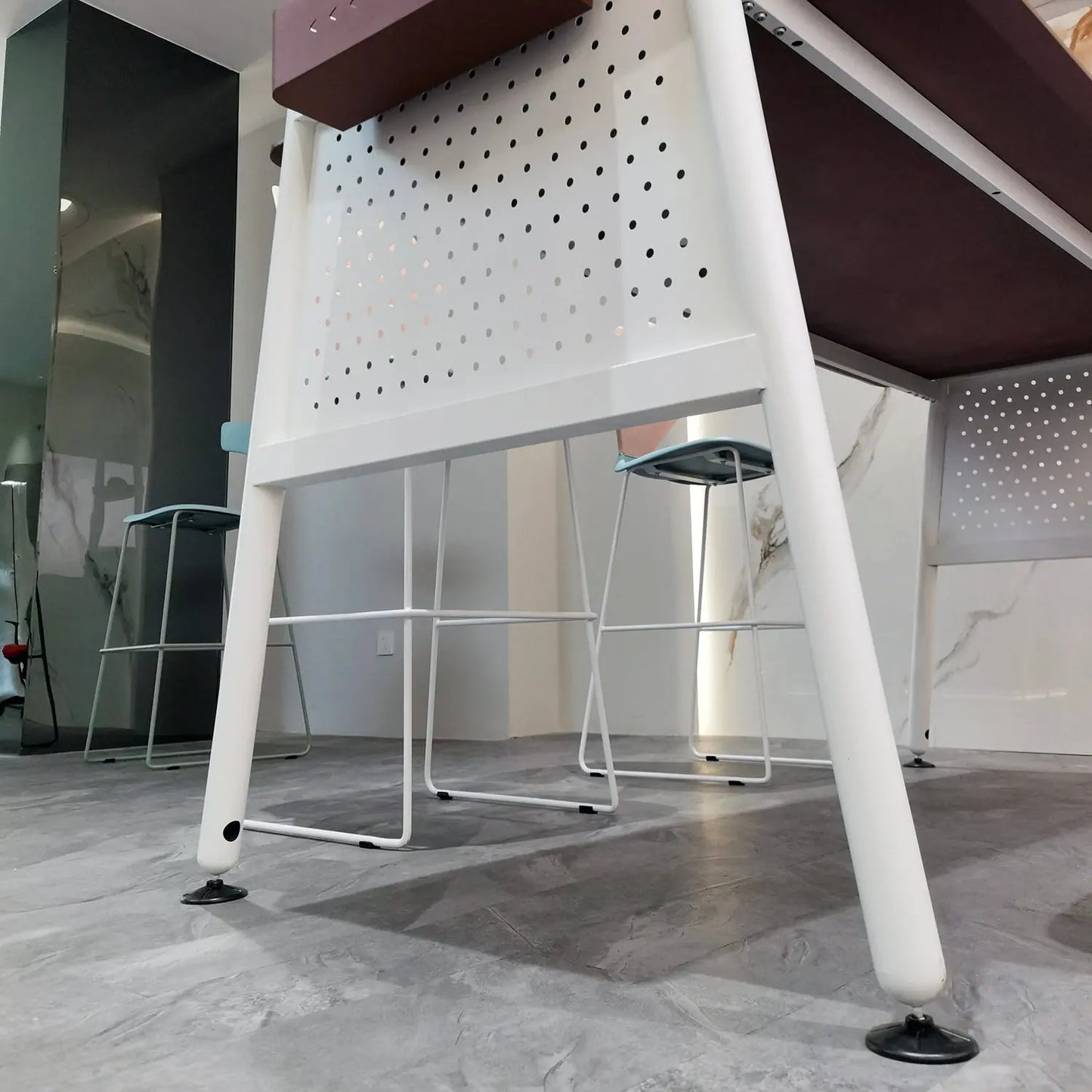 Modern Commercial Coffee Dining Tables Meeting Rectangular Wooden Bar Table Marsiling