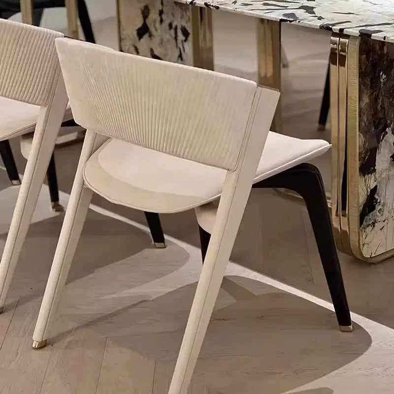 Nursing Home Dining Room Bedroom Study Office Garden Beige Leather Fan Folding Chairs Marsiling