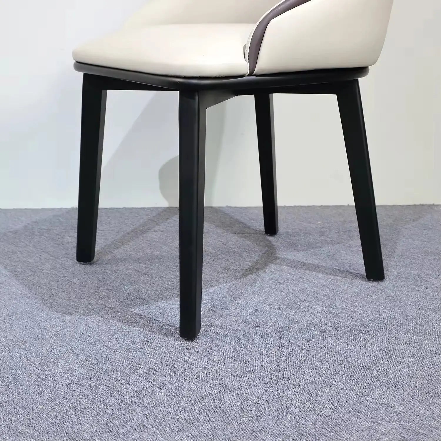 Restaurant Set Room Furniture Backrest Soft Solid Wood Legs Dining Chair for Dining Table Marsiling