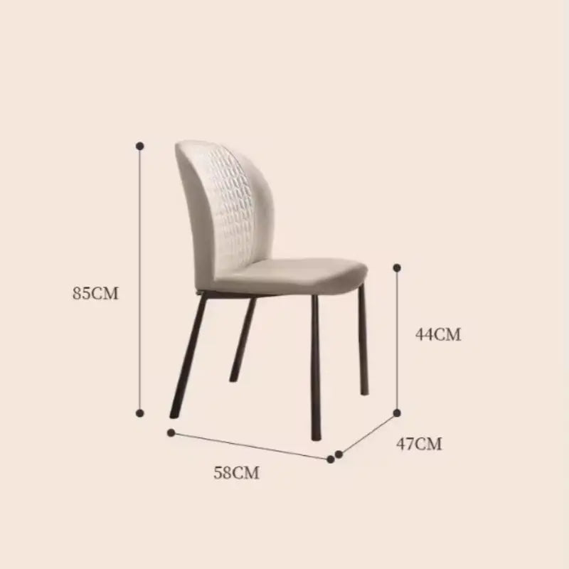 Restaurant Furniture Upholstery Modern Design Ergonomic Hola Sea Shell Dining Chair Marsiling