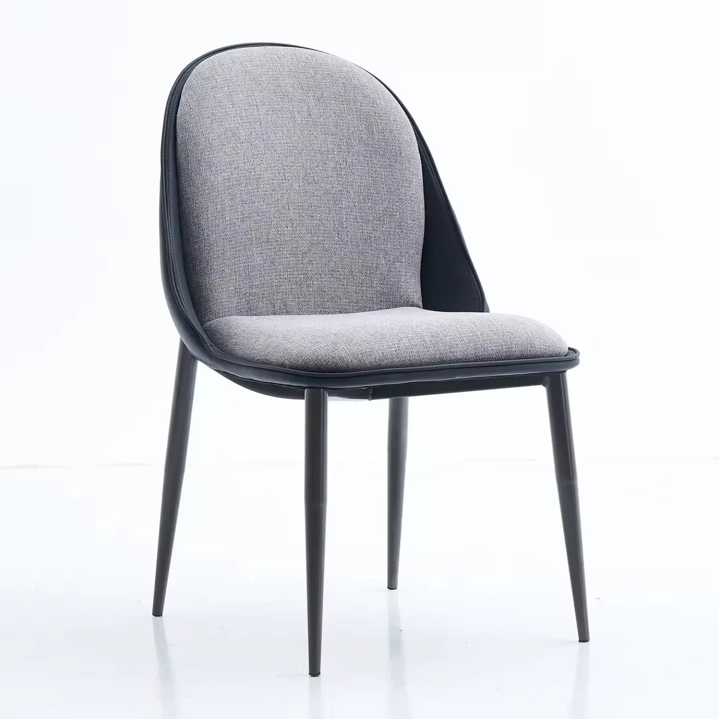 Upholstered Fabric Chairs Steel Legs for Kitchen Dining Bedroom Living Room Marsiling