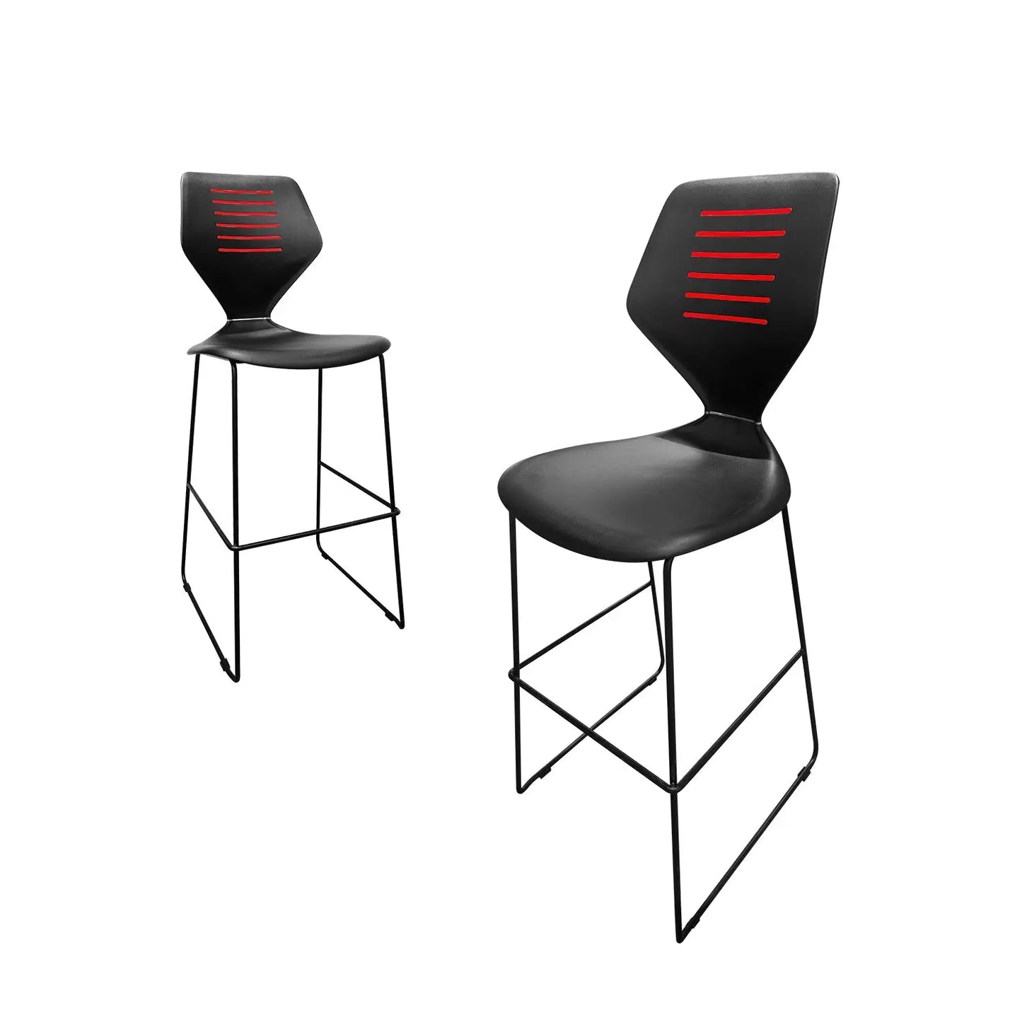 Modern Chair Furniture Elegant High Steel LegsBar Stool Chairs with Backrest Marsiling