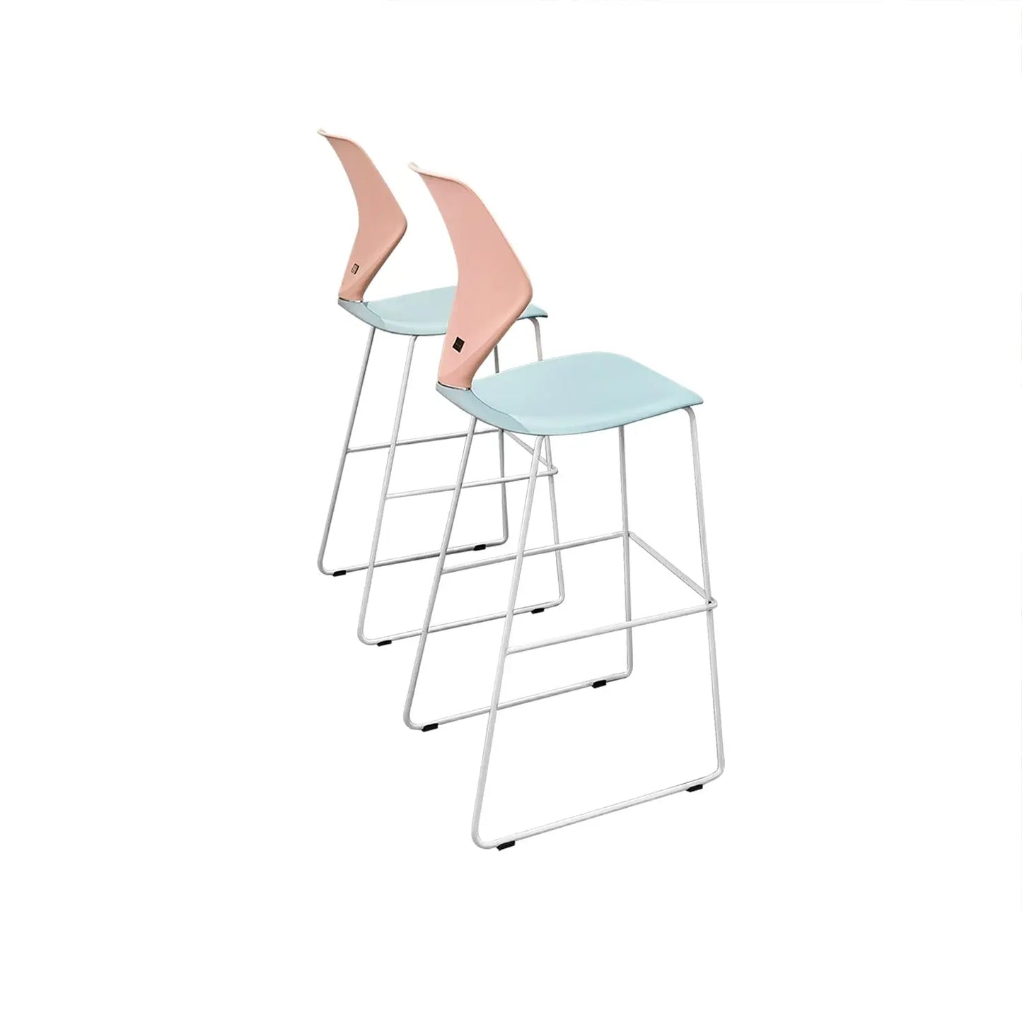 Modern Chair Furniture Elegant High Steel LegsBar Stool Chairs with Backrest Marsiling