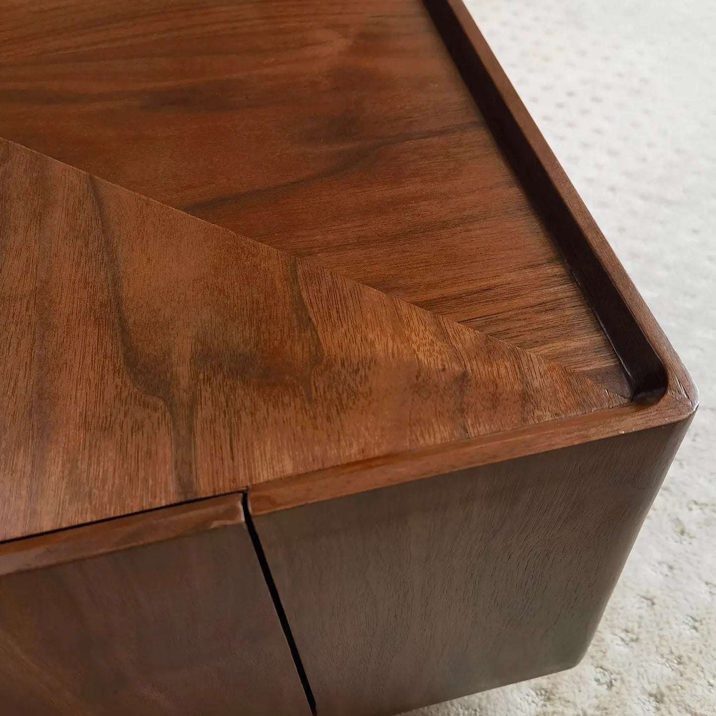 Nordic Style Home Decoration Living Room Center Table Wood Top Square Coffee Table Set with Drawer Marsiling