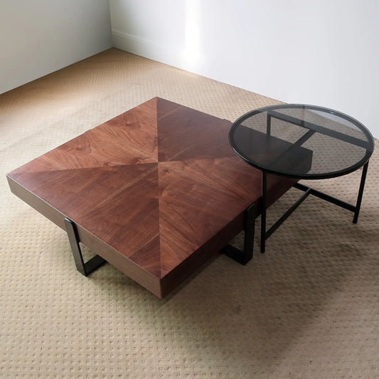 Modern Home Living Room Furniture Steel Leg Storage Wooden Top Coffee Table Luxury Furniture Marsiling