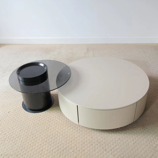 White Coffee Table with Nordic Minimalist Style Landing MDF Coffee Table Marsiling