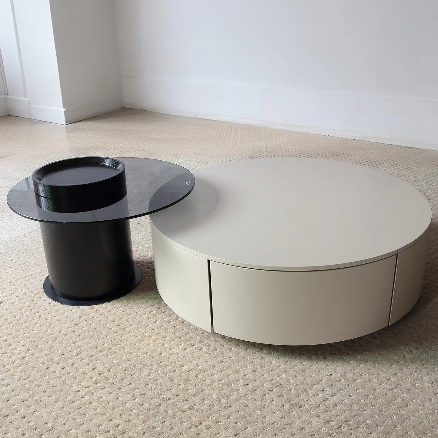 White Coffee Table with Nordic Minimalist Style Landing MDF Coffee Table Marsiling