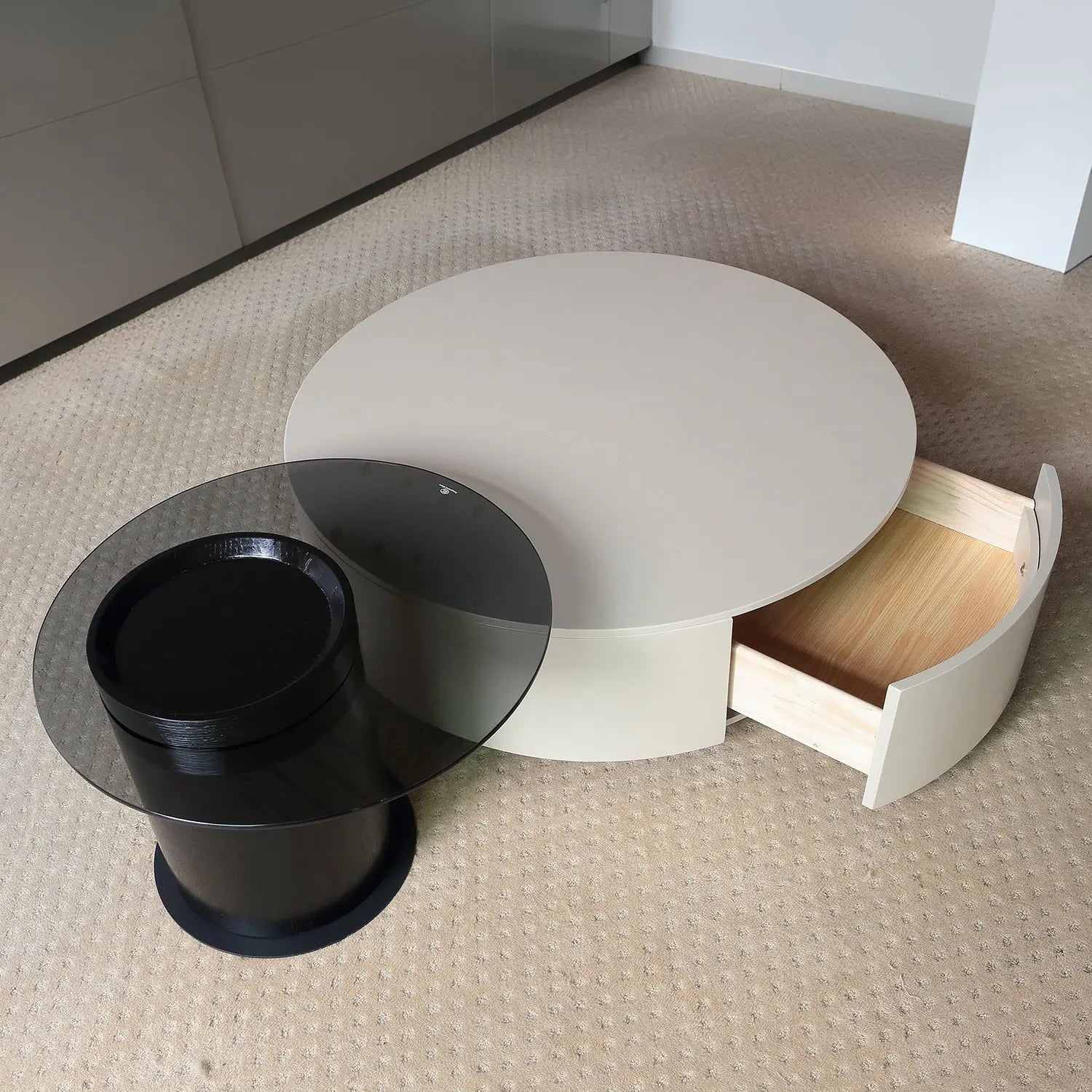 White Coffee Table with Nordic Minimalist Style Landing MDF Coffee Table Marsiling