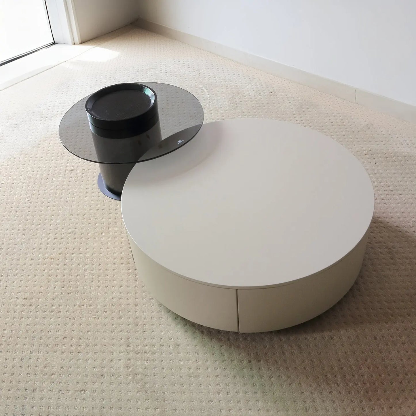 White Coffee Table with Nordic Minimalist Style Landing MDF Coffee Table Marsiling