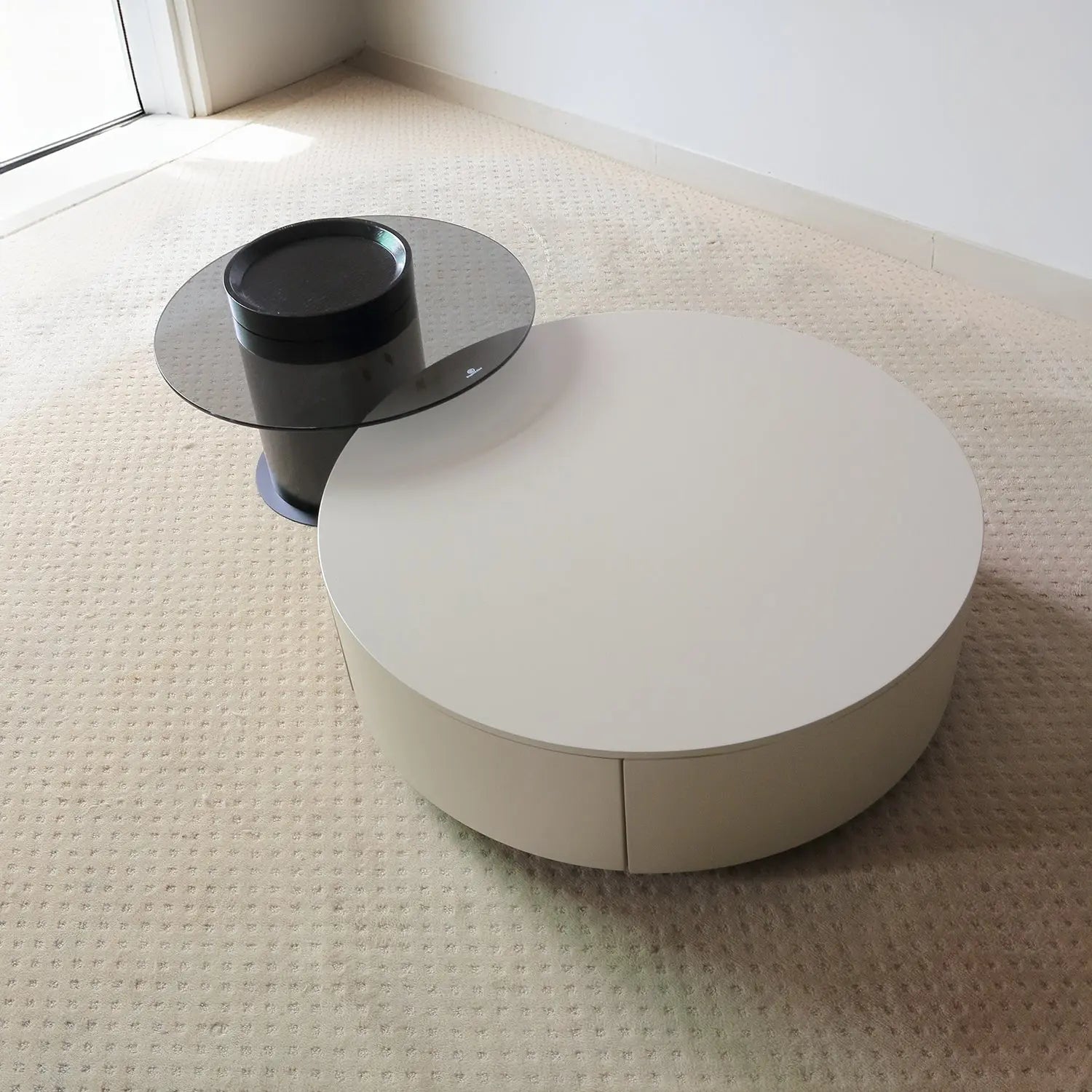 White Coffee Table with Nordic Minimalist Style Landing MDF Coffee Table Marsiling