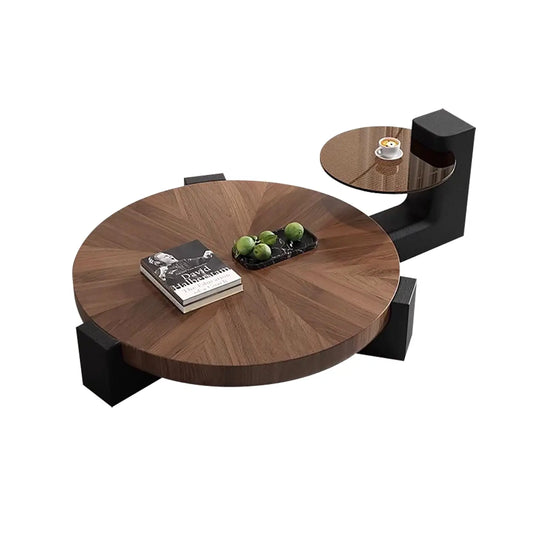 Italian Minimalist MDF Coffee Table Combination Round Nordic Small Apartment Tea Table Marsiling