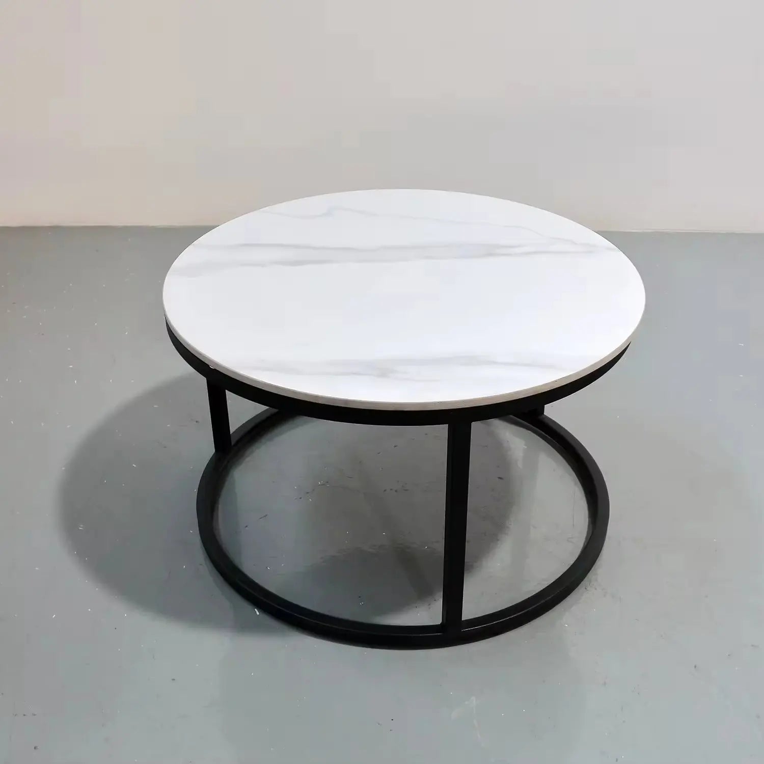 Light Luxury Accent Furniture Round Coffee Table Modern Couch Center Table Leisure Nesting Tables Marsiling