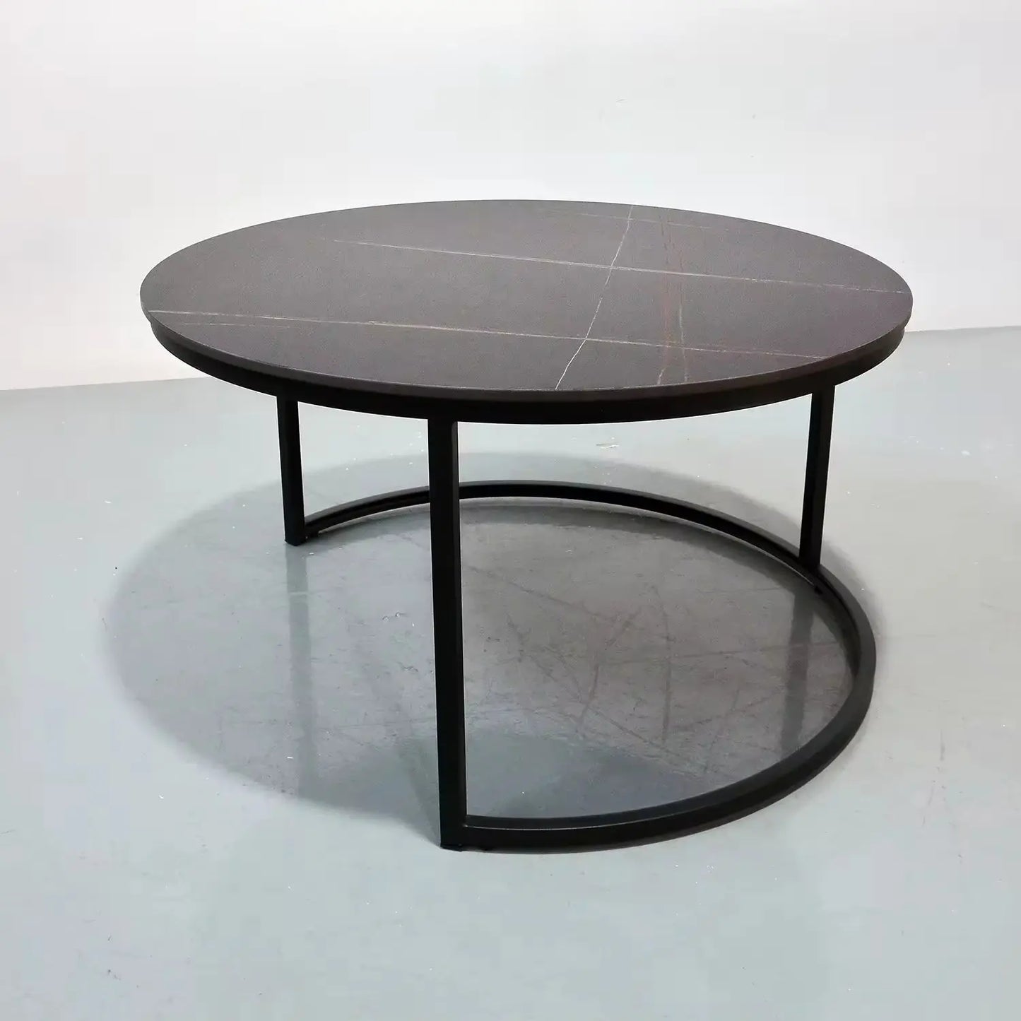 Light Luxury Accent Furniture Round Coffee Table Modern Couch Center Table Leisure Nesting Tables Marsiling