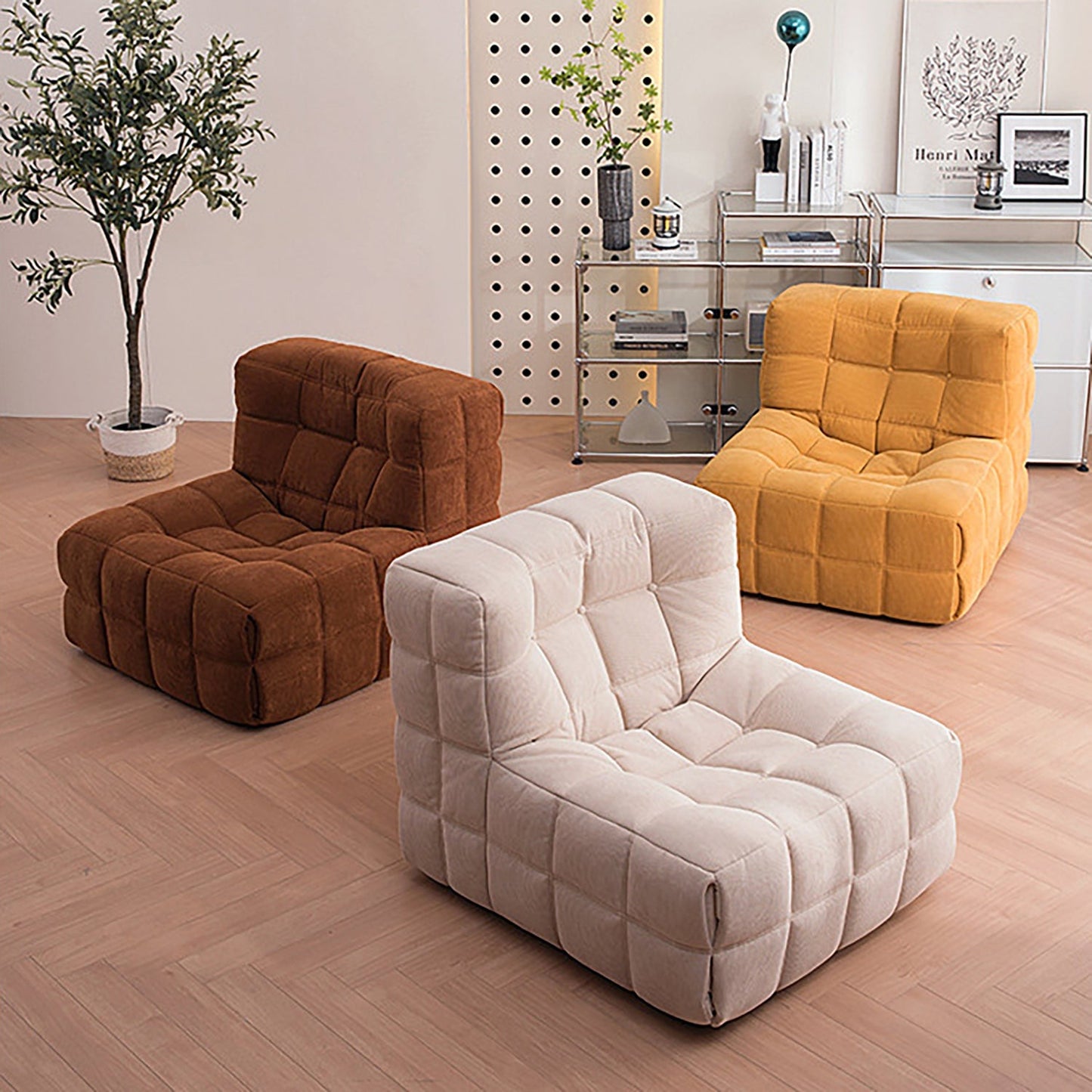 Cozy Lazy Sofa Couch Chair Bedroom Compressed Modular Single Sofa Marsiling
