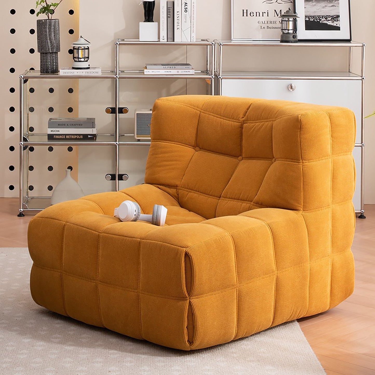 Cozy Lazy Sofa Couch Chair Bedroom Compressed Modular Single Sofa Marsiling