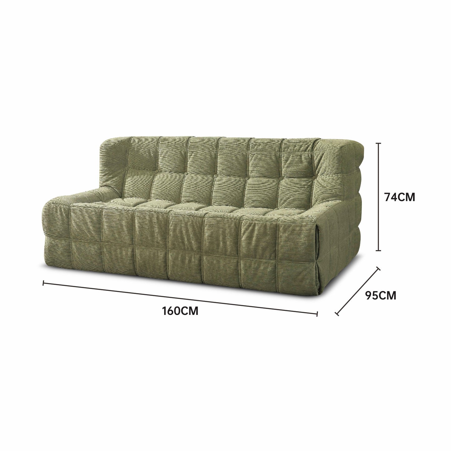 Cozy Lazy Sofa Couch Chair Bedroom Compressed Modular Single Sofa Marsiling