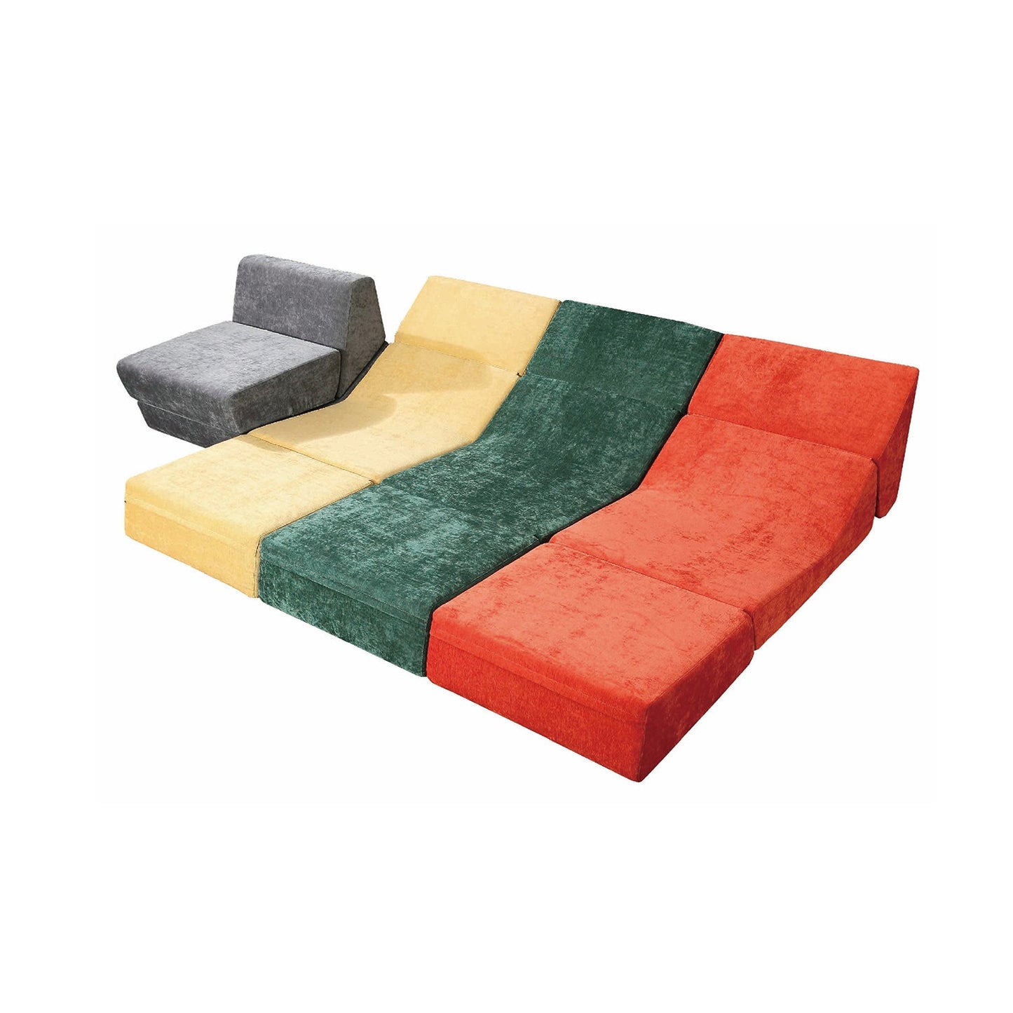 Single Folding Balcony Couch Lazy Tatami Compression Sofa Bed Marsiling