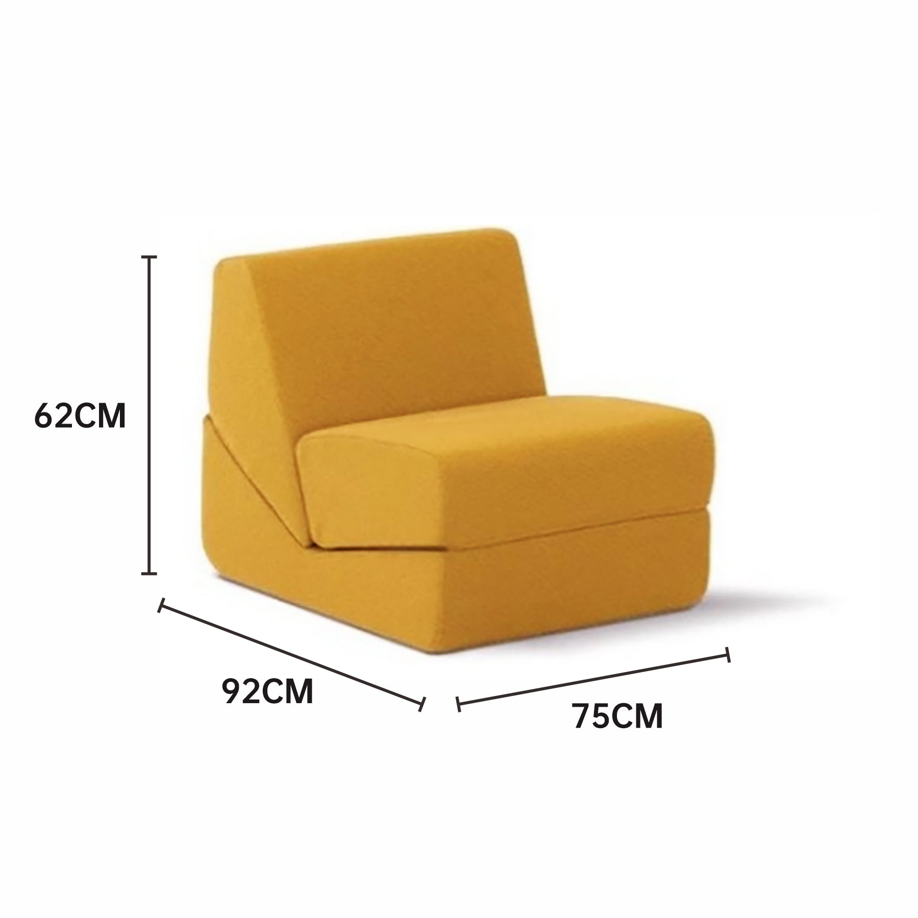 Single Folding Balcony Couch Lazy Tatami Compression Sofa Bed Marsiling