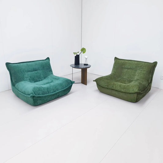 Luxury Fabric Single Lazy Sofa Chair Compression Bean Bag Sofa-in-a-Box Marsiling