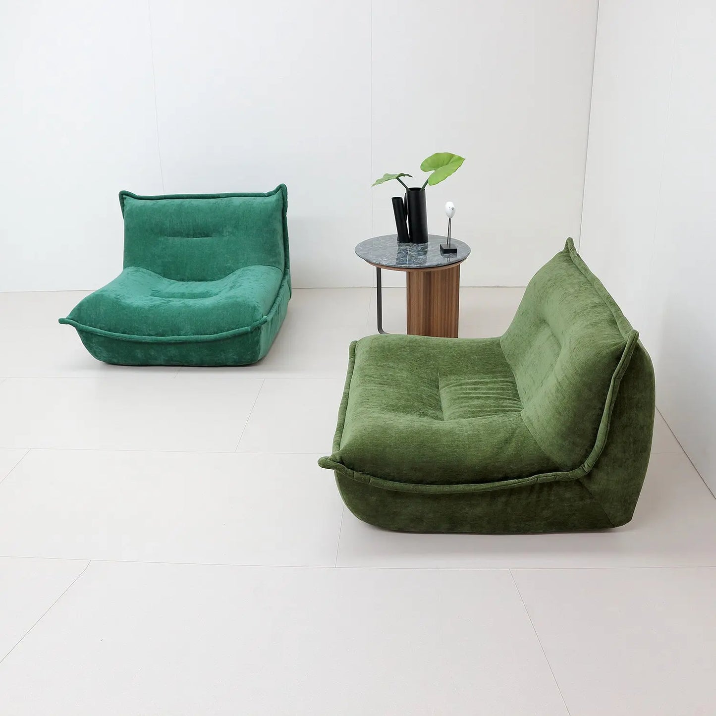 Luxury Fabric Single Lazy Sofa Chair Compression Bean Bag Sofa-in-a-Box Marsiling