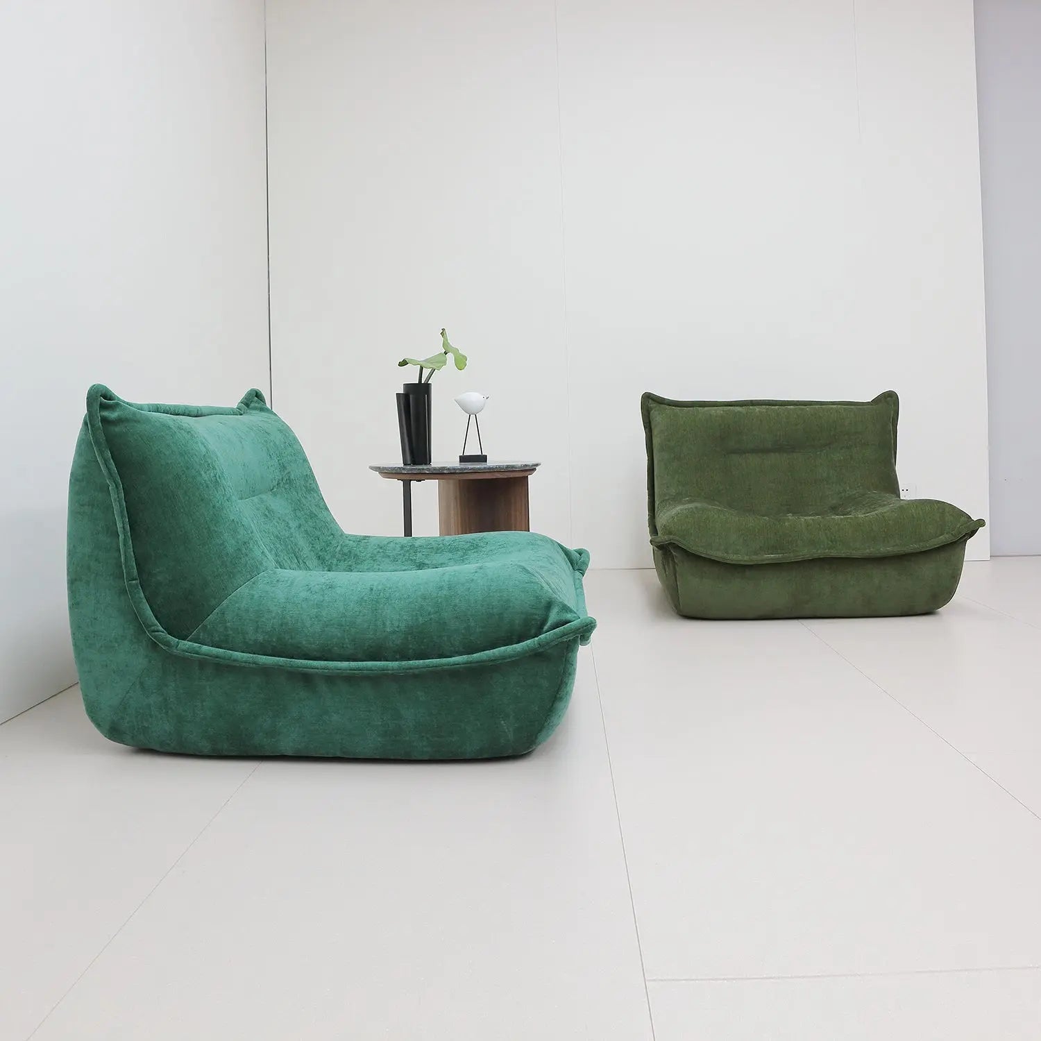Luxury Fabric Single Lazy Sofa Chair Compression Bean Bag Sofa-in-a-Box Marsiling