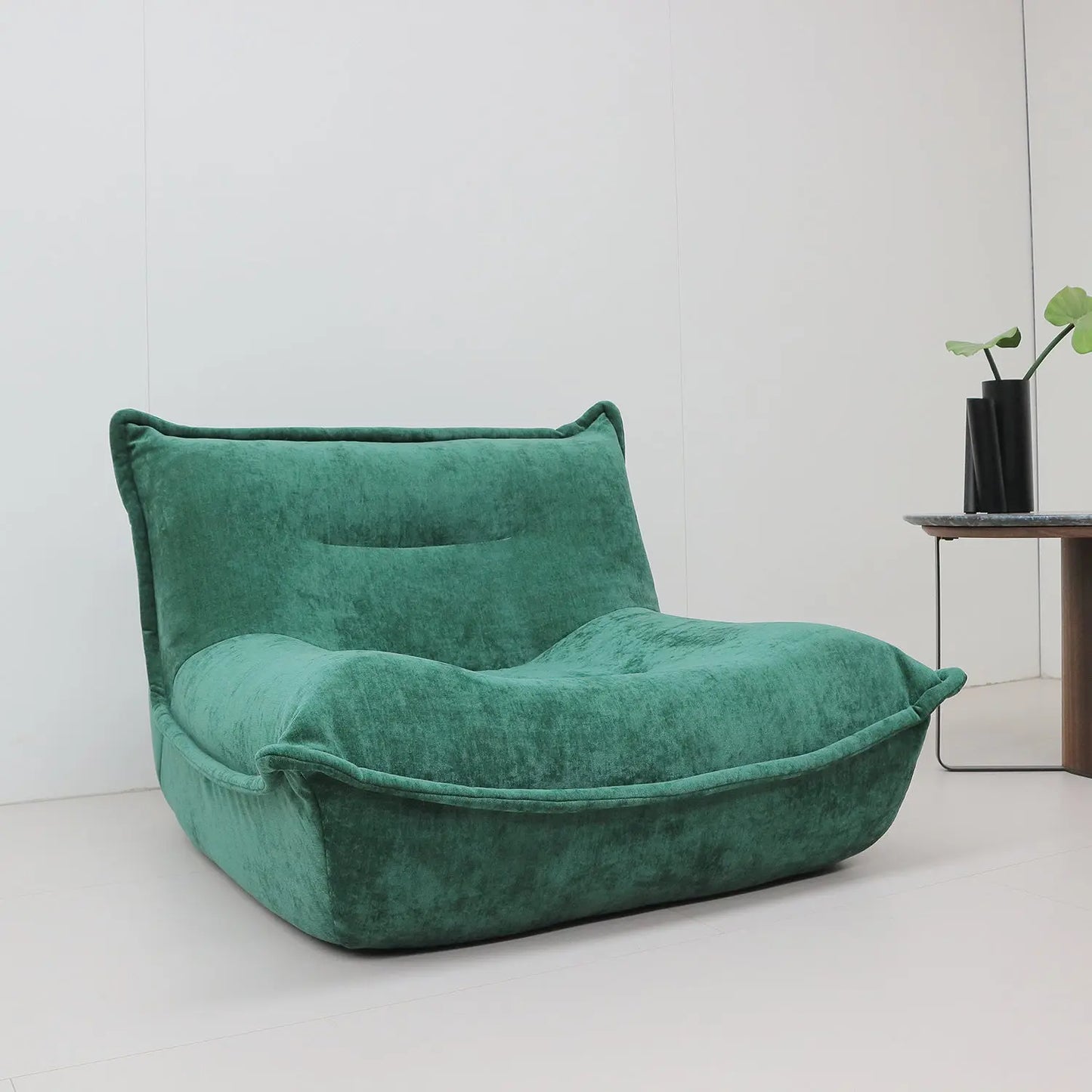 Luxury Fabric Single Lazy Sofa Chair Compression Bean Bag Sofa-in-a-Box Marsiling