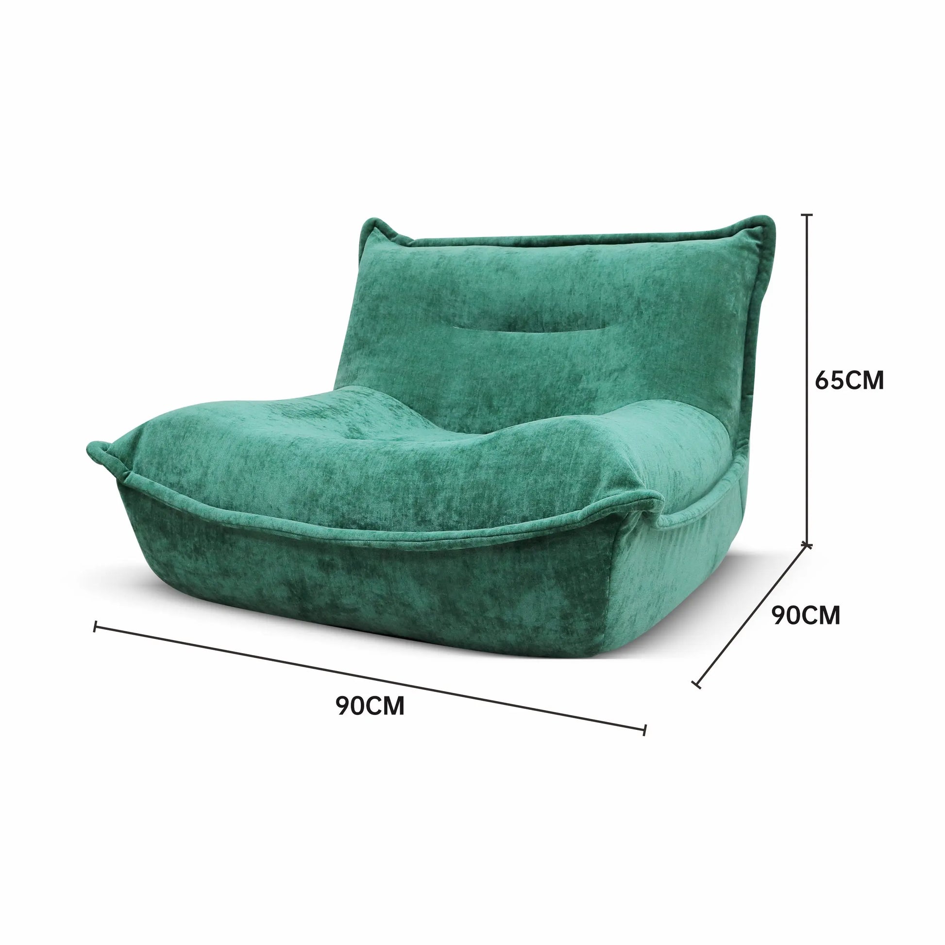 Luxury Fabric Single Lazy Sofa Chair Compression Bean Bag Sofa-in-a-Box Marsiling