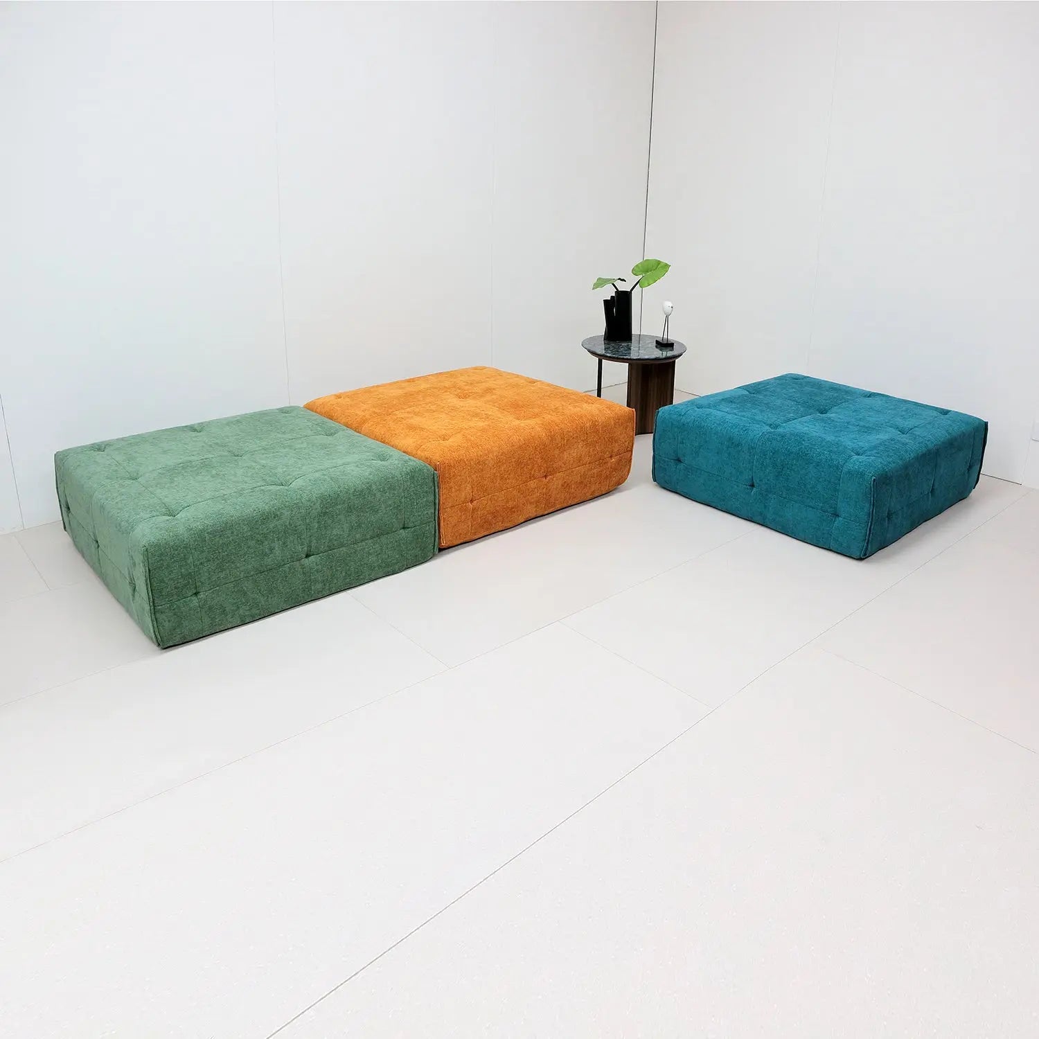 Vacuum Compressed Sofa Full Foam Corner Couch Modern Fabric Compression Sofa Marsiling