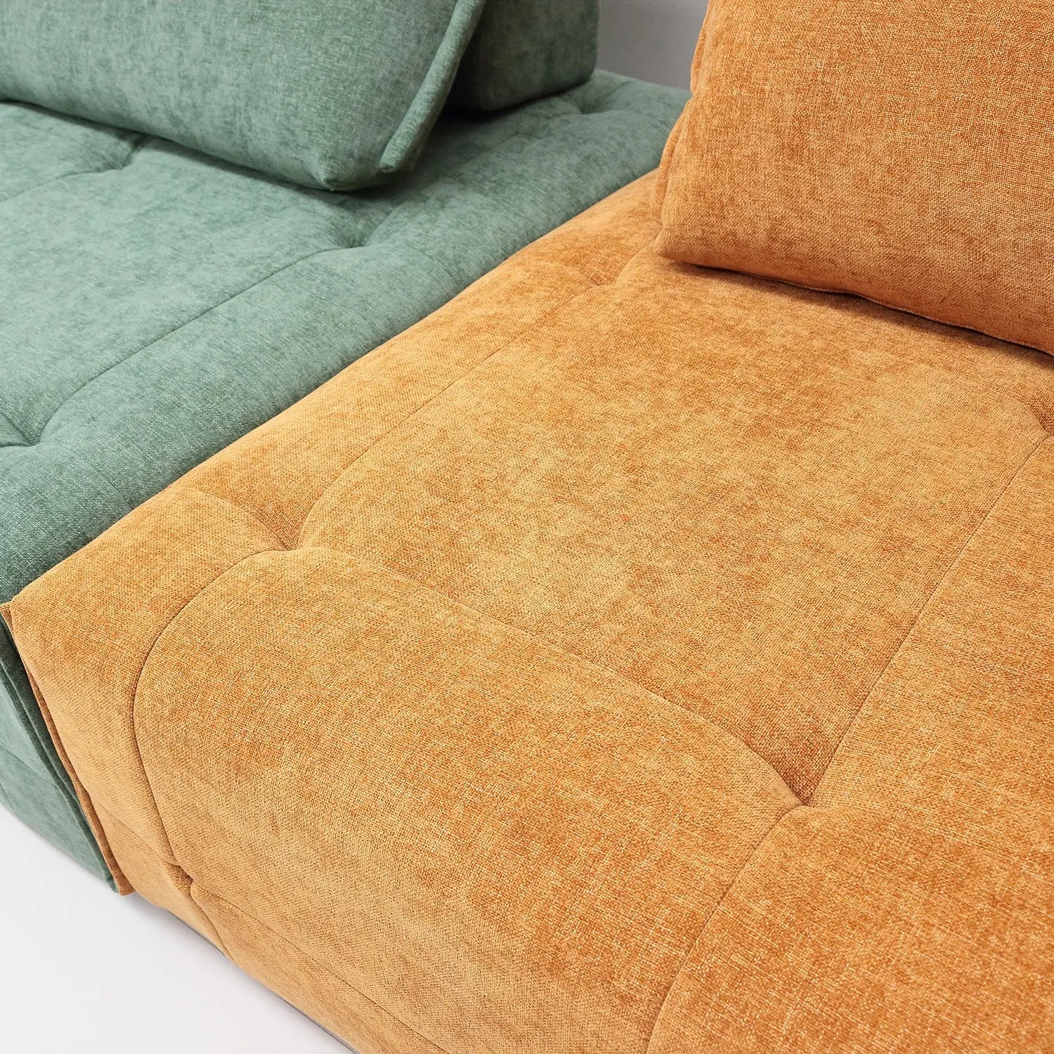 Vacuum Compressed Sofa Full Foam Corner Couch Modern Fabric Compression Sofa Marsiling