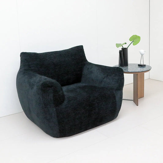 Modern Tropical Bean Bag Chair Boucle Tufted Accent Sofa Set for Adults Kids Marsiling