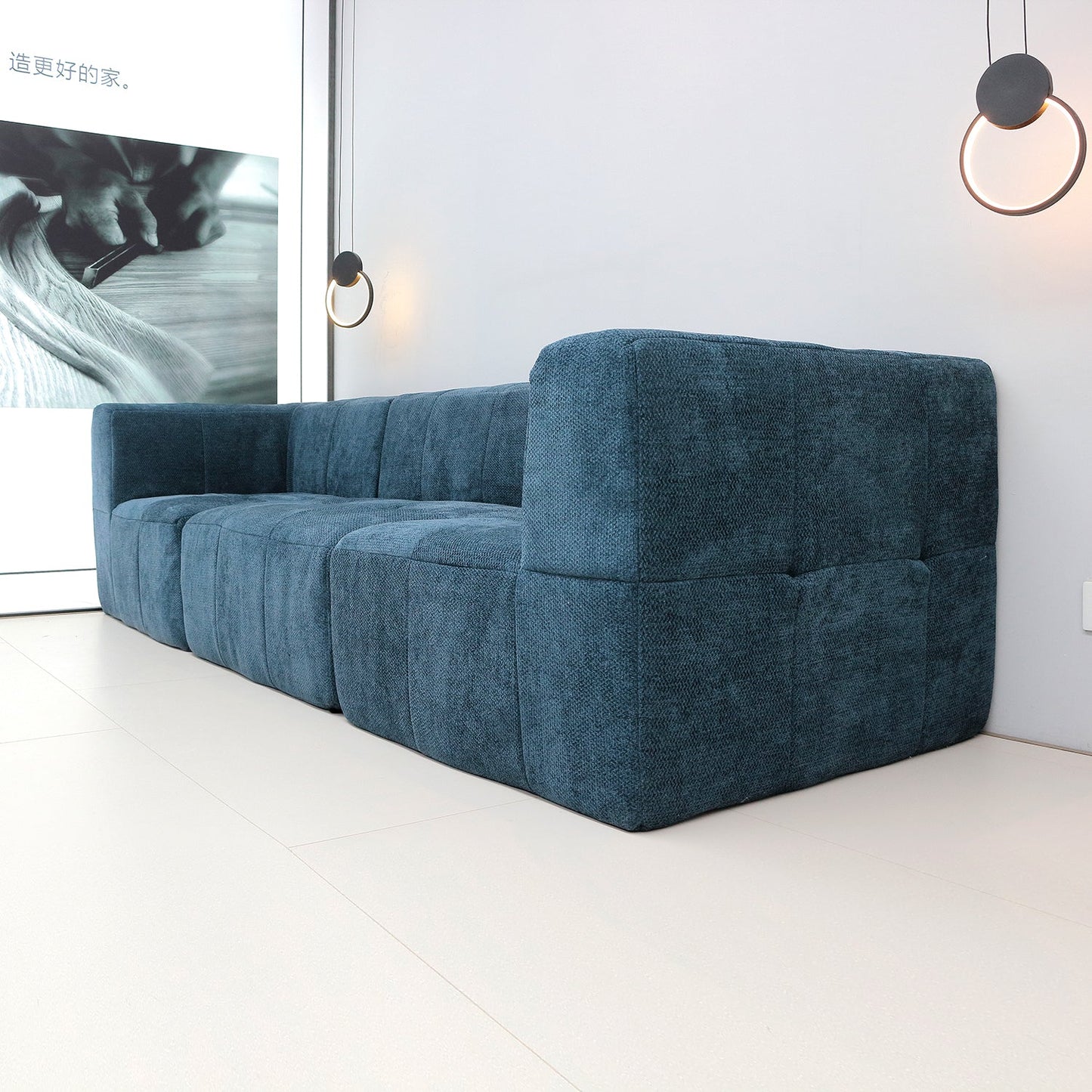 Living Room Sofa Combination Couch Modular L-Shape Sofa Compression Sofa