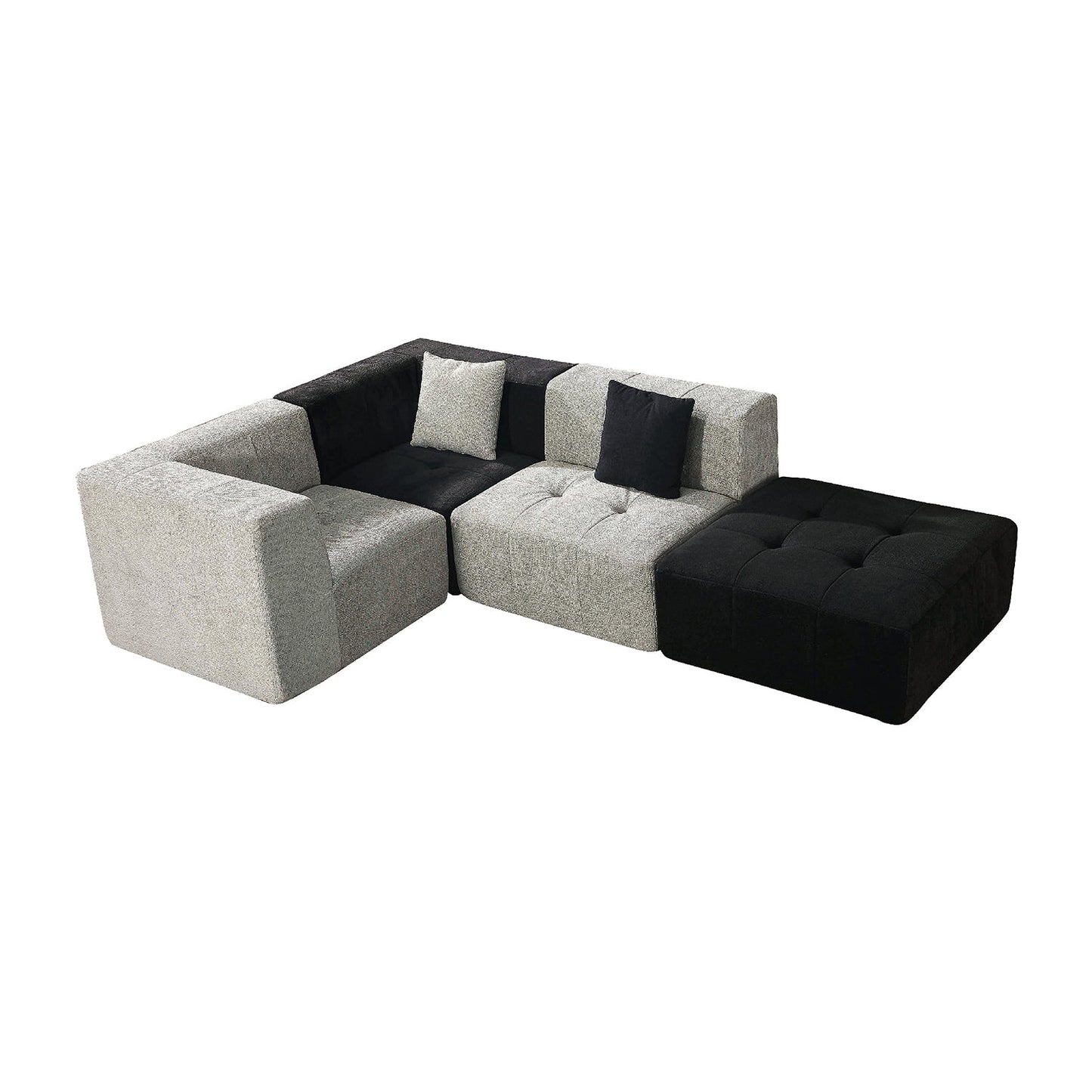 Living Room Sofa Combination Couch Modular L-Shape Sofa Compression Sofa