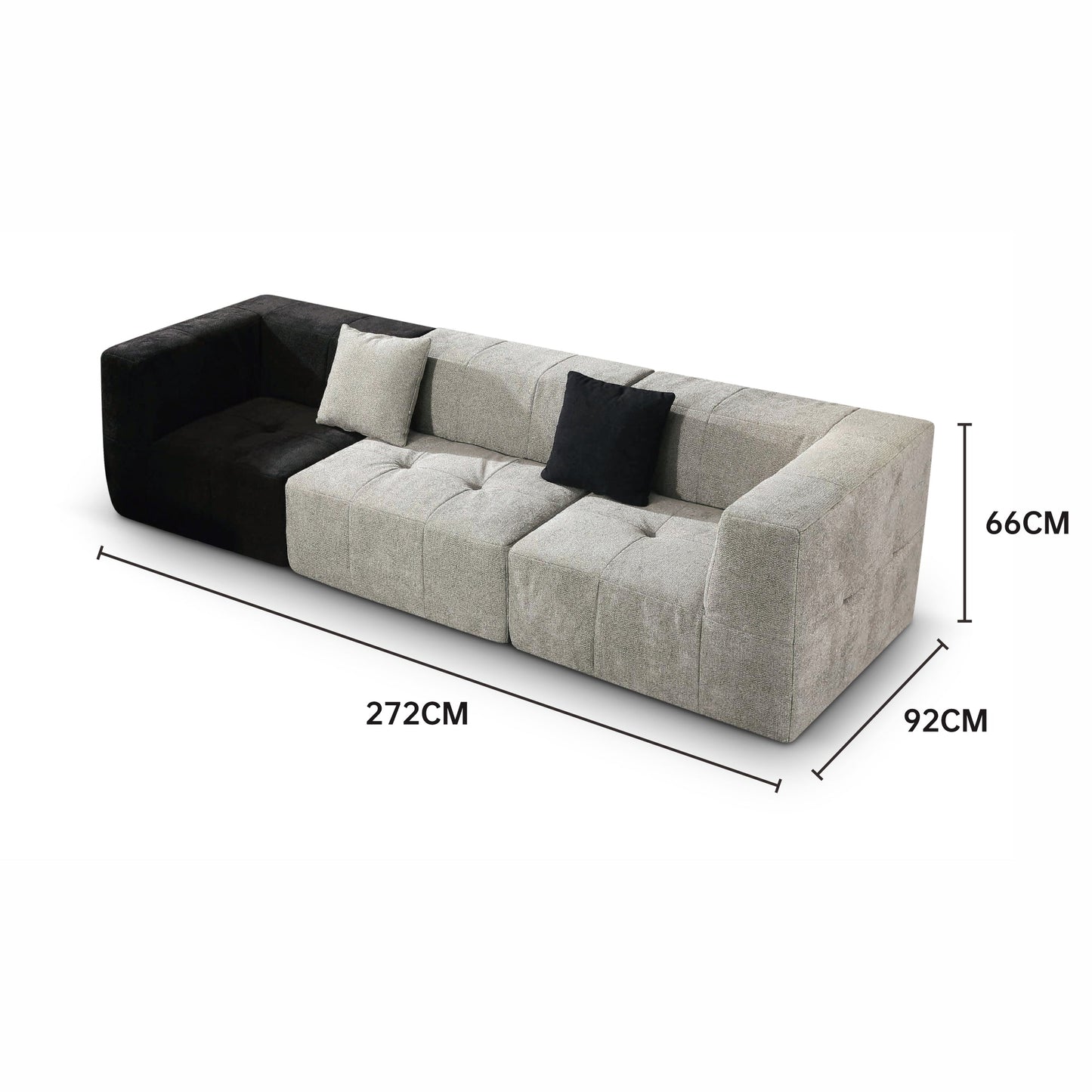 Living Room Sofa Combination Couch Modular L-Shape Sofa Compression Sofa