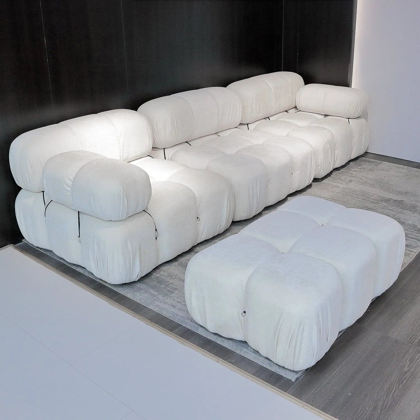 Ins Popular Sectional Combination Square Modular Corner Floor Couch Sofa Marsiling
