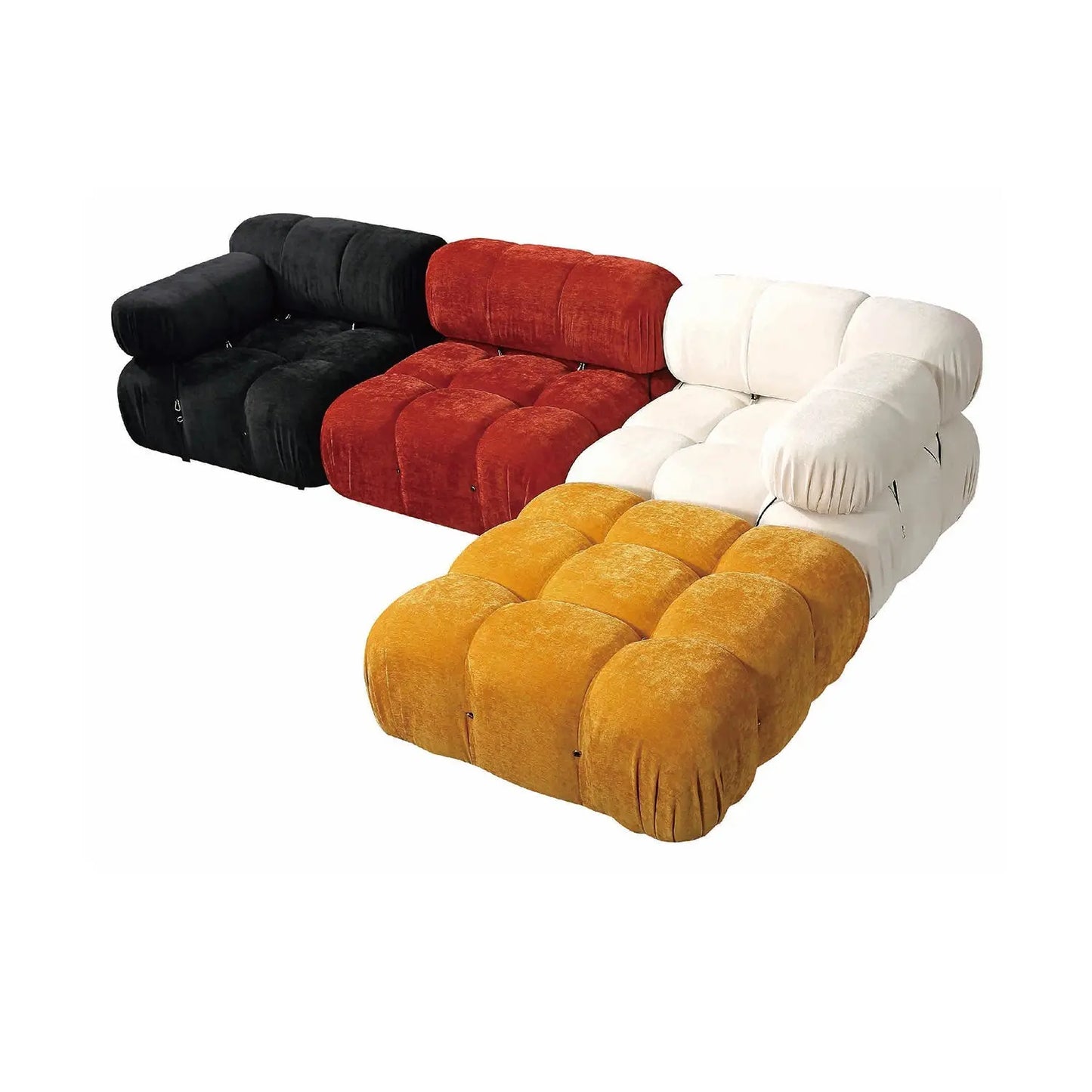 Ins Popular Sectional Combination Square Modular Corner Floor Couch Sofa Marsiling