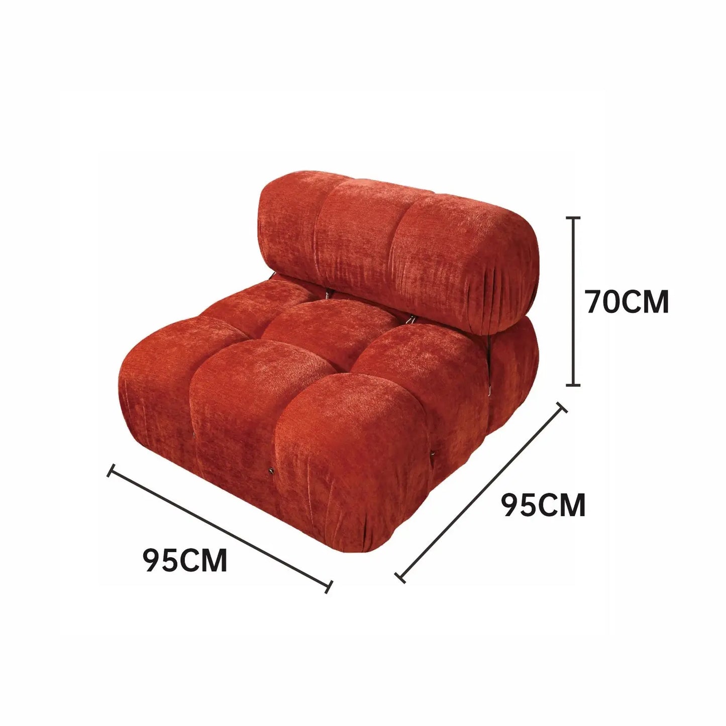 Ins Popular Sectional Combination Square Modular Corner Floor Couch Sofa Marsiling
