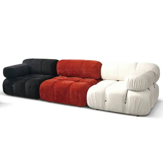 Ins Popular Sectional Combination Square Modular Corner Floor Couch Sofa Marsiling