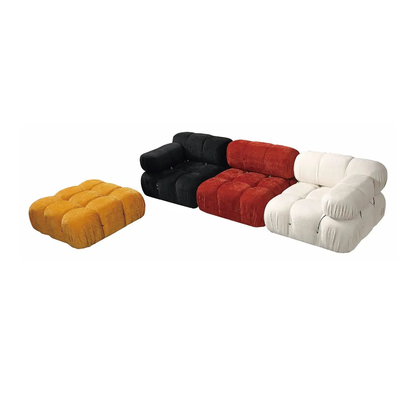 Ins Popular Sectional Combination Square Modular Corner Floor Couch Sofa Marsiling