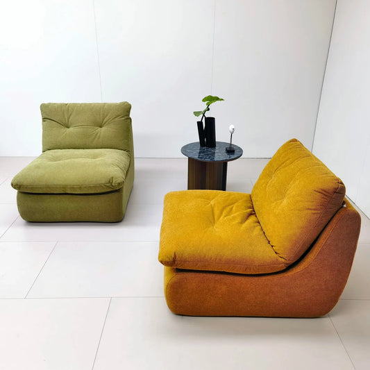 High-Density Foam Comfort Luxurious Compressed Lazy Curved Small Sofa Bed Marsiling