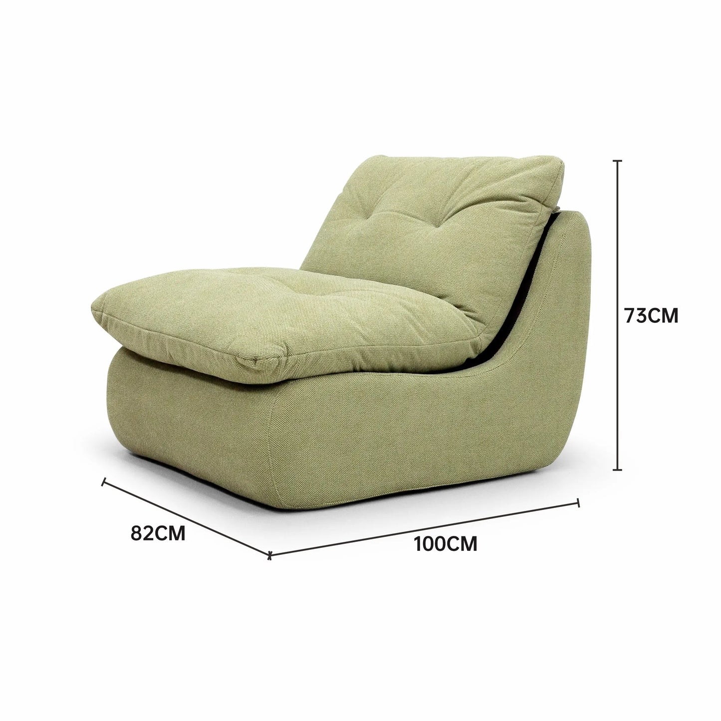 High-Density Foam Comfort Luxurious Compressed Lazy Curved Small Sofa Bed Marsiling