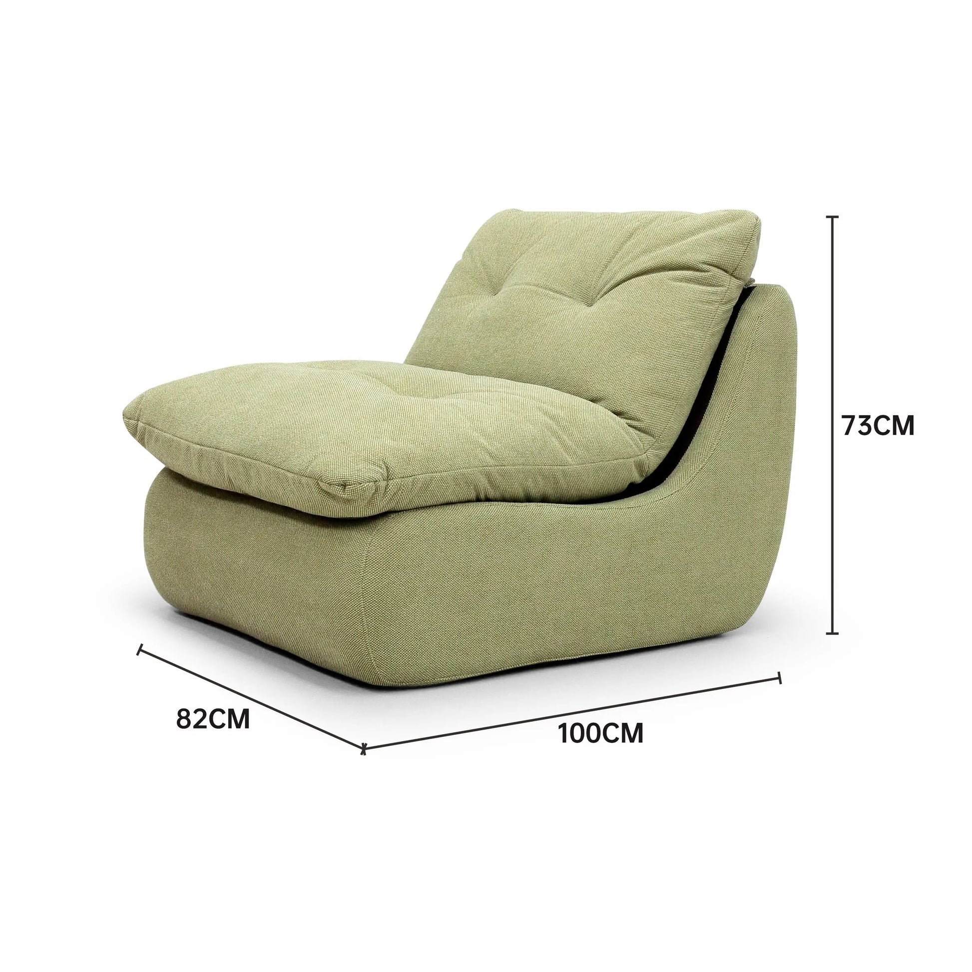 High-Density Foam Comfort Luxurious Compressed Lazy Curved Small Sofa Bed Marsiling